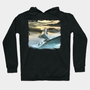 UFO in mountains Hoodie
